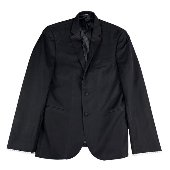 Vera Wang Black Mens Slim Fit Super 130s Black Tuxedo Jacket Sz 42R